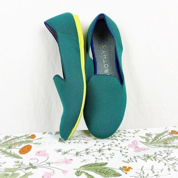 Rothy's Shoes - SOLD Rothy’s jade loafers women’s size 8 teal flats